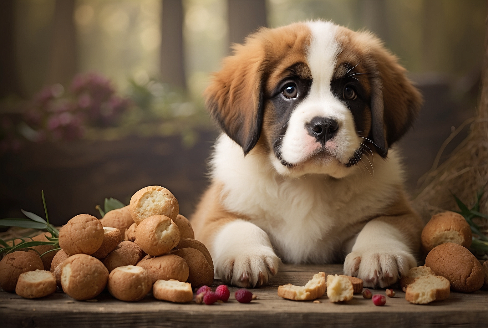 Delicious treats for your Saint Bernard puppy